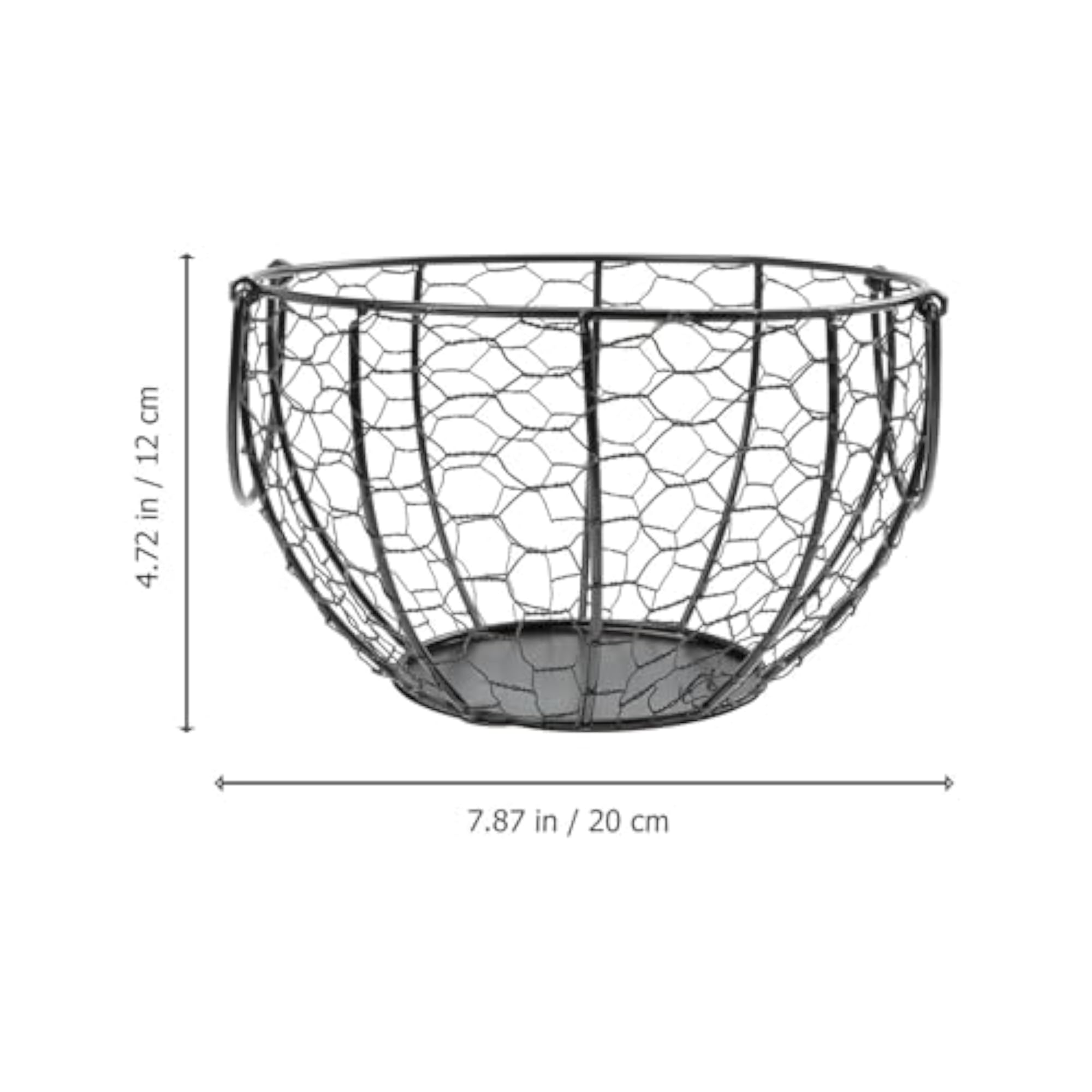 Iron Wire Egg Basket for Kitchen Storage, Food Organizer
