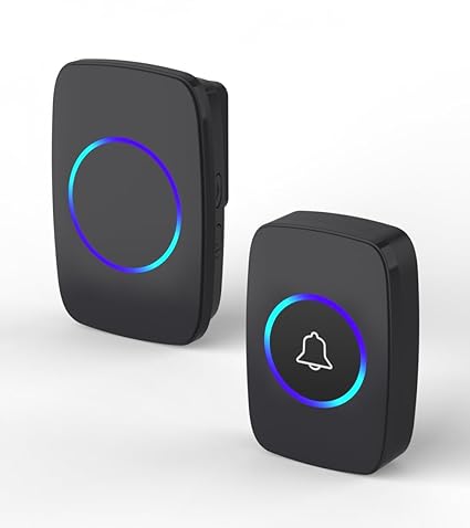 MktStleat Wireless Doorbell, Waterproof Battery Operated Door Bell Ringer for Home, Classroom, Teachers, Timbres Para Casas Inalambricos With Colorful Led Flashing