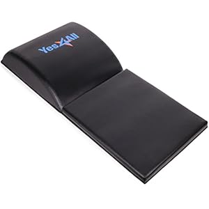 Yes4All Ab Exercise Mat/Abs Wedge with Tailbone Protector- Sit Up Pad – Abdominal & Core Trainer Mat for Full Range of…
