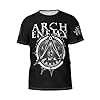 ONEUQJLBQ Men's Arch Death Metal Enemy Band High-Stretch Non-restrictive T-Shirt Loose and Comfortable Top Durable and Soft T-Shirt Multicolor S #4