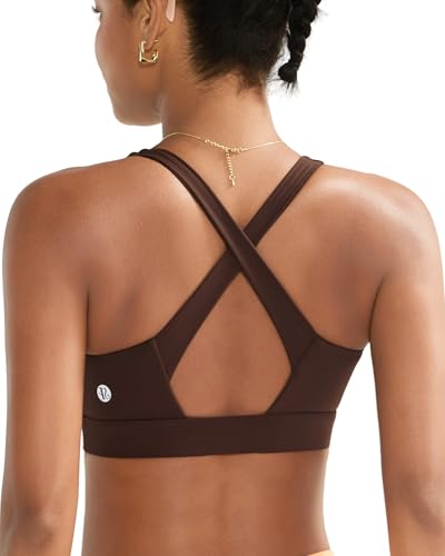 Image of RUNNING GIRL High Impact Sports Bras for Women, High Support Running Strappy Women's Sports Bra with Sewn in Pads