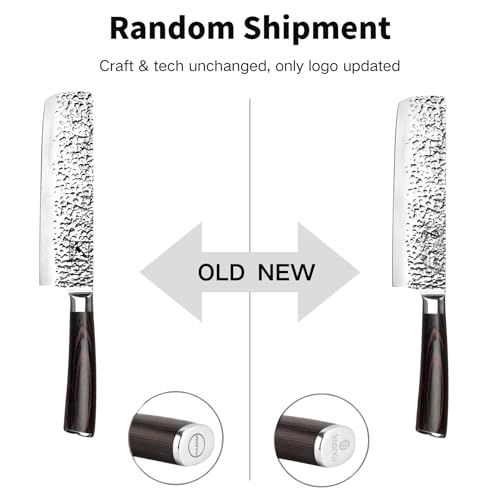 Image of imarku Nakiri Knife, Razor Sharp 7 Inch Multipurpose Vegetable Japanese Chef Knife, High Carbon Stainless Steel Meat Cleaver, Gyutou Knife with Ergonomic Handle, Birthday Gift