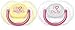 Philips Avent Classic - Set de 2 chupetes decorados, para niñas de 0 a 6 meses, multicolor