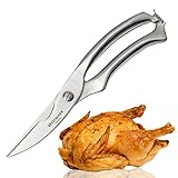 Westmark Set für Geflügel, 2tlg., 1 Geflügelschere mit Innenfeder + 1 Brat-/Backpinsel, Rostfreier Edelstahl, Holz, Modern, Silber/Hellbraun, 137322E6