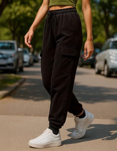 Image of JUNEBERRY 100% Pure Cotton Regular Fit Mid Rise Cargos with Pocket for Women & Girls