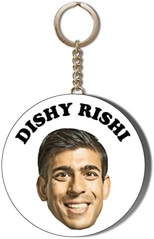 Gift Insanity RISHI SUNAK - DISHY RISHY - 58mm LONG CHAIN KEYRING