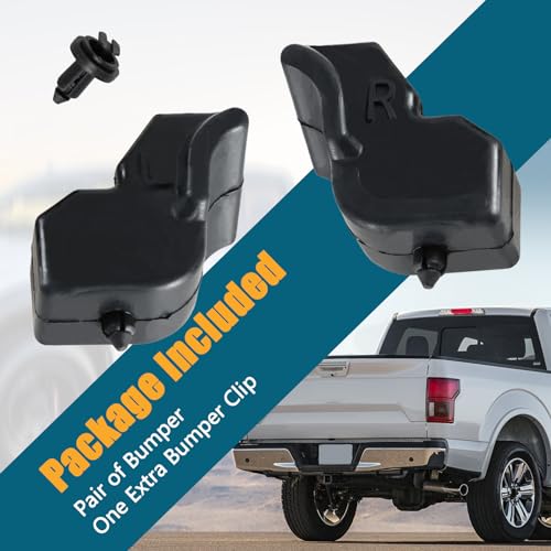 FUSCH Tailgate Upper Rubber Bushing Bumper LH RH with 3 Bumper Clips, Tailgate Top Rubber Cushion Compatible with Ford F-150 2015-2020 Replace#: FL3Z-99439A00-A FL3Z-99439A00-B - Thumbnail 7