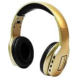 Grundig Bluetooth Stereo Kopfhörer / Headset in Gold - auch kabelgebundene Verwendung möglich!