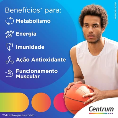 Centrum Homem Multivitamínico Adulto com Vitamina D e Vitamina B12, 150 Comprimidos