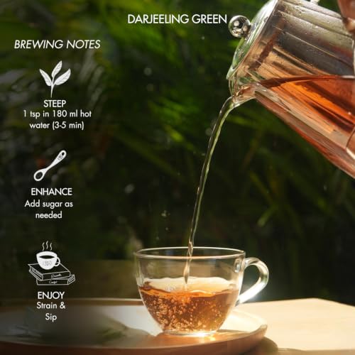 Image of 1950 Origins Combo Pack | Darjeeling Mist & Darjeeling Green | 100% Natural Loose Leaf Tea | Assorted Tea Gift Pack | Fresh & Aromatic | Tin Caddy 80g X 2