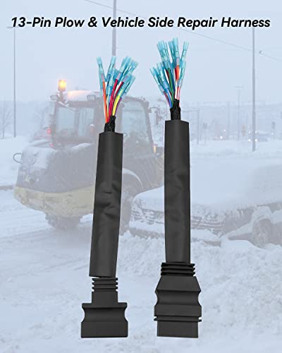NTSUMI MSC04754 Kit de reparo de cablagem de arado de neve adequado para todos os arados de 13 pinos