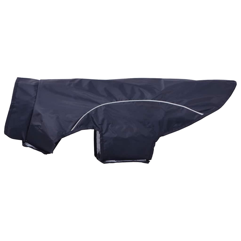 Impermeabile per cani, blu navy, in poliestere, XL, con strisce riflettenti, impermeabile e riflettente, per autunno, inverno e attività all'aperto, protezione da pioggia e freddo