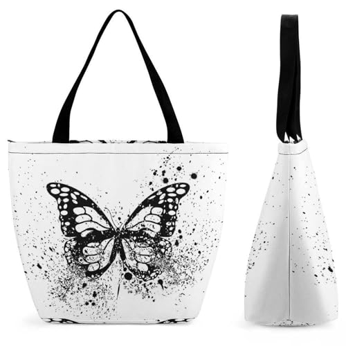 Sac shopping papillon noir pour femme le compagnon chic de vos voyages