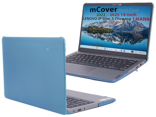 Coque Chromebook Lenovo IP Slim 3 Chrome 14IAN8 idéale pour les cours et le bureau mCover Aqua