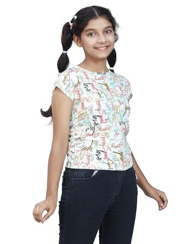 Image of Cotton Casual Regular Fit Tops for Girls (Pack of 1)