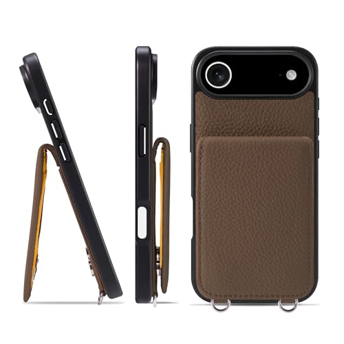HANATORA for iPhone 17AIr �P�[�X �o���p�[�^ �{�v �X�}�z�P�[�X �X�}�z �J�[�h�|�P�b�g �X�^���h �V�����_�[�X�g���b�v �t�� �V�������N�J�[�t���U�[ �g�[�v SCPG-17Air-Taupe �M�t�g �a���� ���� �j�� �ޏ� ��