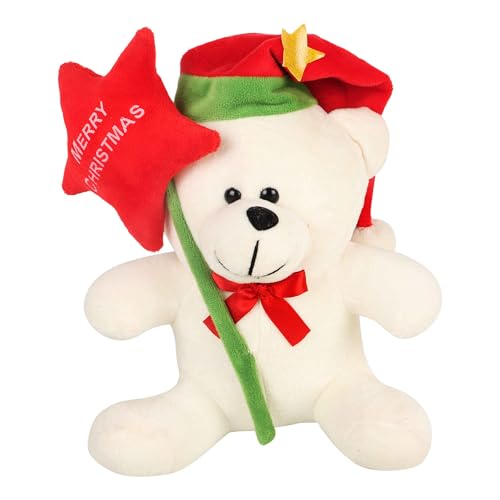 Image of DearJoy Christmas Teddy Bear - White