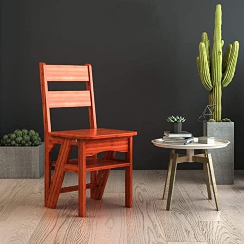 DASHADAO Taburete de Paso Innovador Plegable de Madera multifunción 6