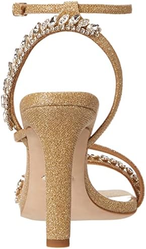 Badgley Mischka Women's Kerry Heeled Sandal, Platino (Gold), 7 | Image 2