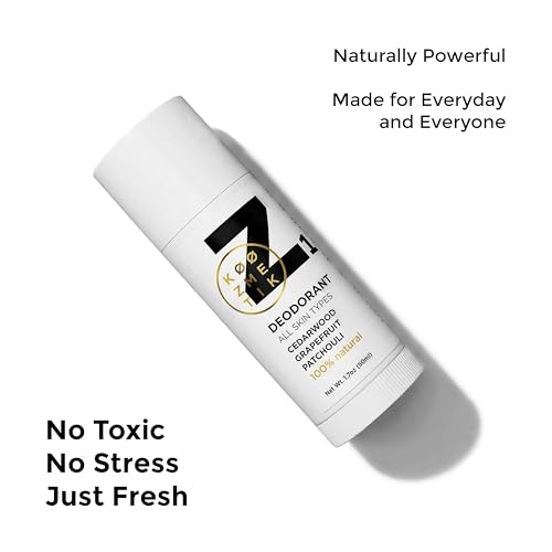 Image of 100% Natural Deodorant Stick I Aluminum Free I Chemical Free I Sweat & Odor Protection I Cedarwood,Grapefruit,Patchouli I Natural Skincare Deodorant for Everyday Z1 KOOZMETIK