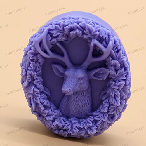Deer Mold Silicone Bar Soap Mold Animal for DIY Craft Handmade Soap Candle Resin (11309) - Thumbnail 5
