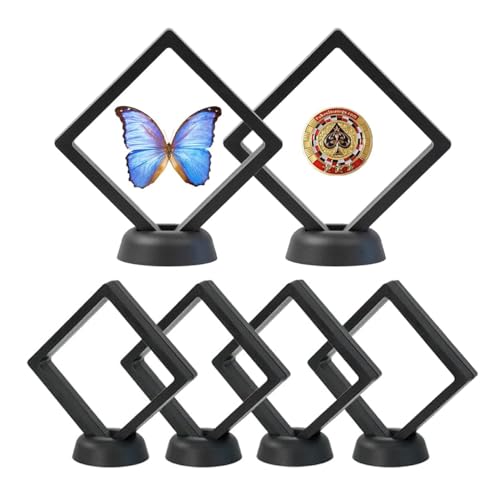 HZIYOU Vitrina flotante 3D caja de almacenamiento