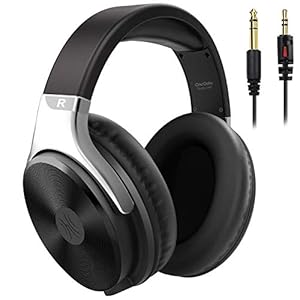 OneOdio Over Ear Wired Headphones – Studio Headphones with 50mm Driver, Noise Isolation Earcup, 3.5mm 6.35mm Jack for…