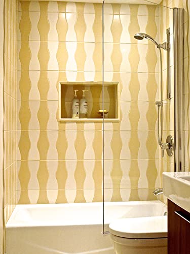 Ark Showers Semi-Frameless Bathtub Shower Screen, Pivot Door, 60 X 33.5, 5/16 (8Mm) Glass, Brushed Silver Hinge. Model 6008Npr #TOP3