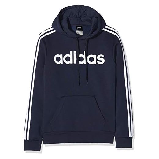 Adidas E 3S PO FL Sudadera con Capucha, Hombre, Azul(Legend Ink/White), M