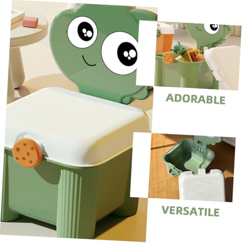 Boîte de rangement multifonctionnelle verte pour jouets de chambre bébé