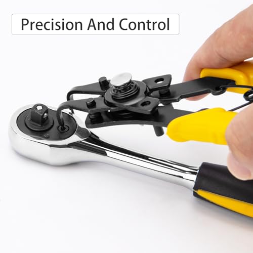 Image of Deli DL104506 Internal & External Circlip Pliers Sets 6 inch Carbon Steel Heavy Duty with Bent Nose Tip & Anti Slip Grip Snap Ring Plier Kit Retaining Hand Tool for Shafts Circlip-Fitting (5Pc, Black)