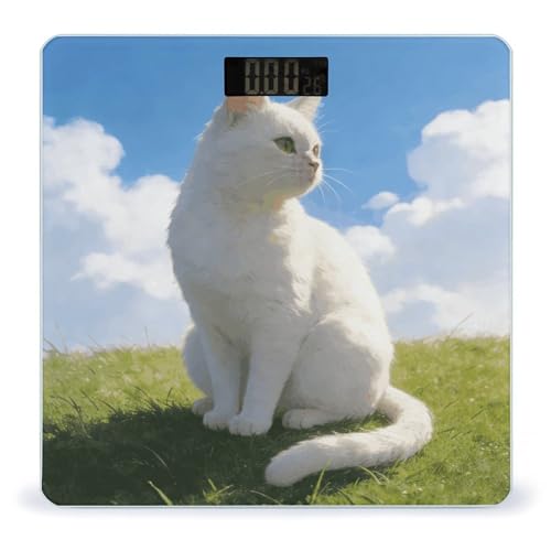 Báscula digital de baño con sensores precisos y pantalla LCD grande miniatura 1