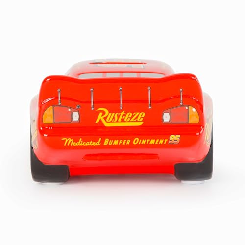 Jay Franco Disney Pixar Cars Lighting McQueen Ceramic Piggy Bank - Kids Room Decor & Racecar Coin Bank - Children's Learning Resource