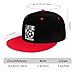Live Love Soccer Flat Brim Hat Child Fashion Hip Hop Style Contrast Color Flat Brim Hat Red