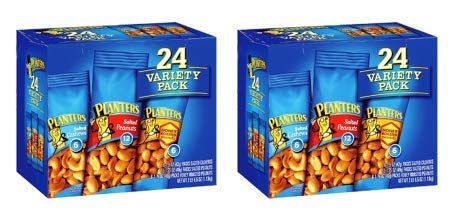 Planters Nut 24 Count-Variety Pack, 2 Lb 8.5 Ounce carrier to shipping international usps, ups, fedex, dhl, 14-28 Day By Dragon Shopping (Pack of 2)