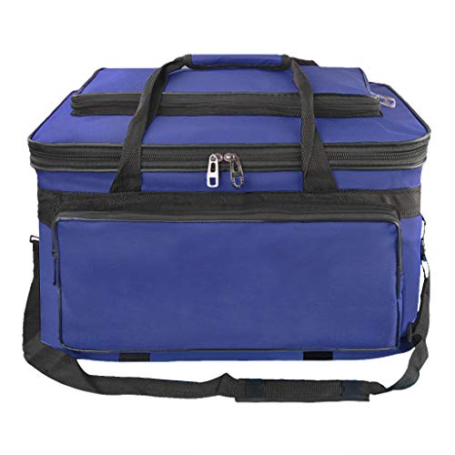 Image of Starsouce Large Capacity Art Supply Organizer Tote Bag - Padded Craft Storage with Adjustable Shoulder Strap, Foldable Travel Caddy for Brushes, Markers, Sketchbook, Watercolor Palette & More