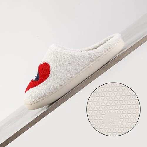 Image of Slippers for Women Men Fuzzy Memory Foam Slipper Fluffy Winter Soft Warm Slip On House Shoes