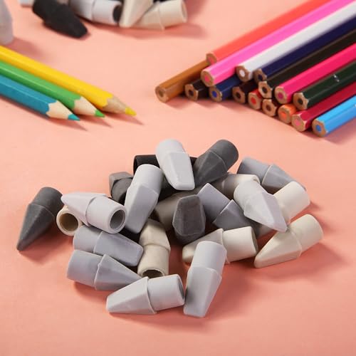 Image of Mr. Pen- Pencil Erasers Toppers, 120 Pack, Colorful, Latex Free, No Smudge | Mr Pen Erasers for Pencils