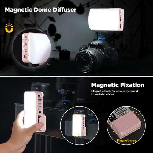 Image of Amaran Ace 25c Kit, Pocket RGBWW LED Light, Boost Mode Up to 32W, Full-Color Mini Video Light (2,300-10,000K), 1,171 Lux@1m at 5,600K, 4500mAh Battery with PD Charging for Mobile Creators (Pink)