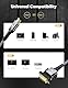 SNOWKIDS HDMI auf DVI Kabel1M,HDMI DVI Adapterkabel DVI zu HDMI Kabel mit 1080P High Speed Full HD 24+1 bidirektional Konverter unterstützt 3D -Grau