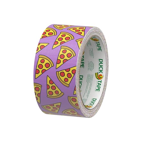 Image of Duck Brand Duct Tape Colors and Patterns, 1.88 Inches x 10 Yards, Pizza Duct Tape Pattern, 6 Rolls