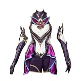 Generic Akali Jhomen Tethi/The Fist of Shadow Full Set Cosplay Costume - for Anime and Gaming Fans Halloween Cos Party Disguise Suit (Female Size, S), Small