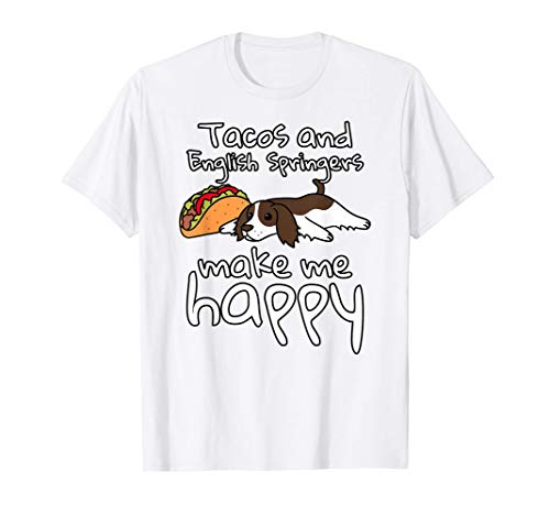 Questo Tacos Springer Spaniel Inglese è un ottimo regalo per un proprietario di Springer Spaniel Inglese. È dotato di un English Springer Spaniel illustrazione.