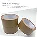 GLEAVI 3rolls Carpet Tape Heavy Duty Adhesive Packing Tape for Floor Repairs Brown for Home and Industry Use