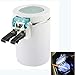 Produktbild NoNo Auto Aufbewahrungsbox Tragbarer Auto Auto LED-Licht Smokeless Aschenbecher Zigarettenhalter-Kasten (Color : White)