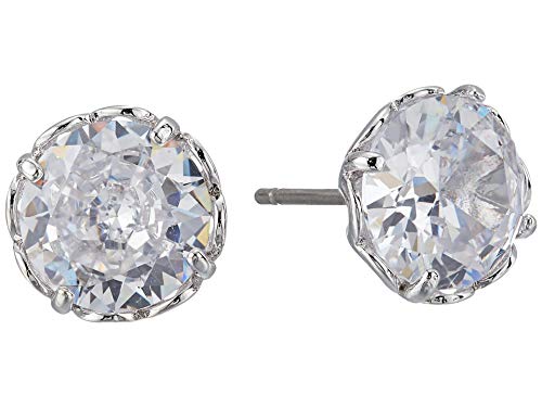 kate spade new york That Sparkle Round Earrings, Clear/Silver, One Size