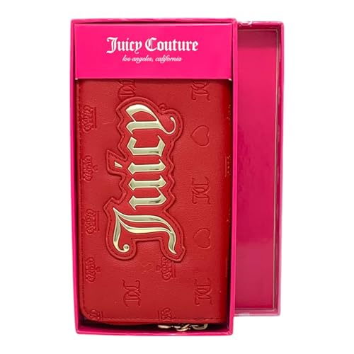 Juicy Couture Women’s Large Zip Around Wallet (Lipstick Red)