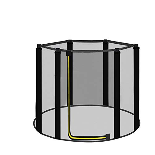heresell Trampolin-Schutznetz 120cm, 6 Stangen, Fangnetz, Nylon, Unisex, Rund, für Familien mit Kindern, Outdoor-Enthusiasten