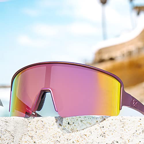Image of MAXJULI Polarized Sunglasses for Men Women, Windproof Outdoor Sports Cycling Running UV400 Protection Sun Glasses 8121