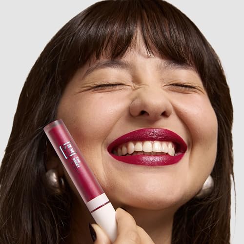 3INA MAKEUP - The Berry Lip Glitz - Rouge à lèvres liquide Red Effet Transformateur - Fini Mat au Pailleté - Haute Couvrance - Formule Crémeuse - Pigments Nacrés - Vegan - Cruelty Free – Image 5